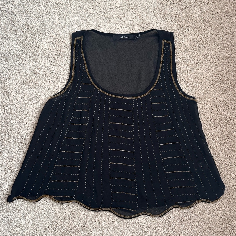 Ark & co beaded tank top